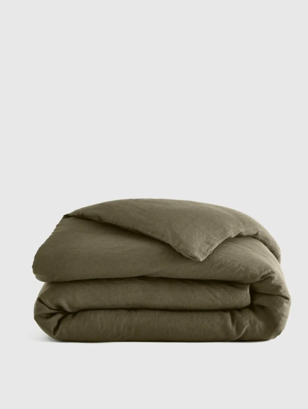 Quince 1 Piece European Linen Duvet Cover Full/Queen
